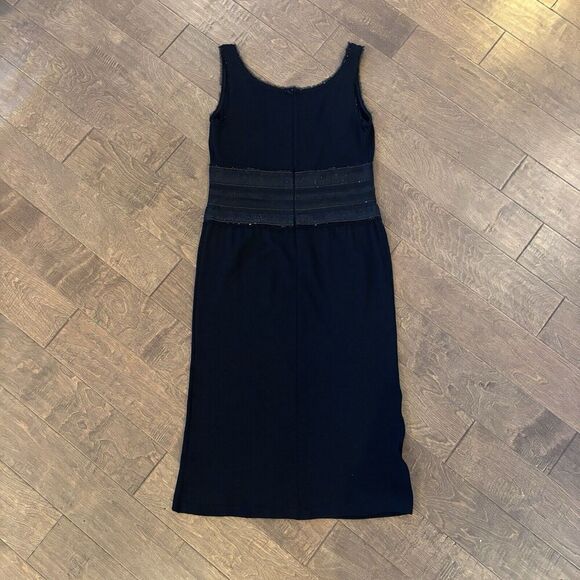 St. John‎ Evening Black Knit Dress with Beading Size 10 Spring 2006 - Picture 2 of 10